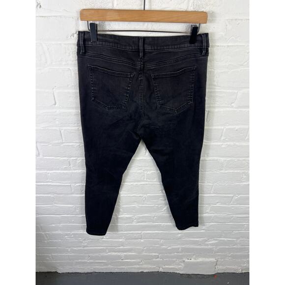 Ann Taylor Women's The Skinny Denim Jeans Mid-Rise Stretch Black Size 10 Petite - Picture 4 of 6